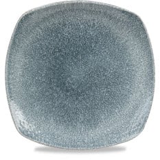 Studio Prints Raku Topaz Blue Square Plate 21.5cm