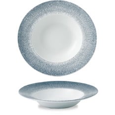 Studio Prints Raku Topaz Blue Wide Rim Bowl 28cm 46.8cl