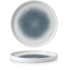 Studio Prints Raku Topaz Blue Walled Plate 8.67 Inch