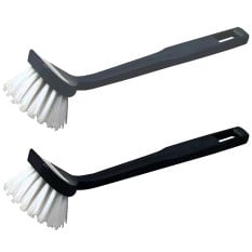 Utility Dish Scrubbing Brushes Black & Grey (Pack of 10)