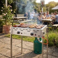 Hendi Roast-Master Commercial BBQ LPG Gas Stainless Steel 80cm