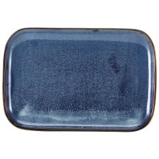 Terra Porcelain Aqua Blue Rectangular Plate 34.5x23.5cm x 6