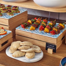 GenWare Hevea Wood Low Box/Riser GN 1/2