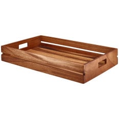 GenWare Acacia Wood Low Box/Riser GN 1/1