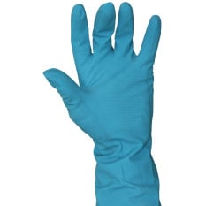 Rubber Gloves Professional Heavy Duty Blue (Pack of 12)