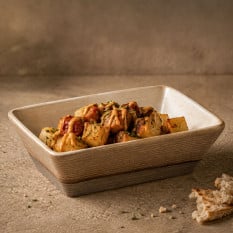 Rustico Taupe Rectangular Side Dish 17.8x12.5cm/6.75"x5" (Pack of 6)