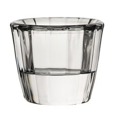 Ribbed Glass Nightlight Tealight Holder Clear (Pack of 12)