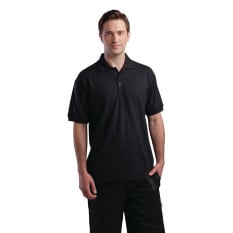 Black Polo Shirt 100% Cotton Unisex