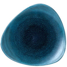 Churchill Stonecast Aqueous Lagoon Lotus Plate 7 Ich (Pack of 12)