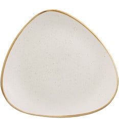 Churchill SWHSTR121 Stonecast Barley White Triangle Plate 31.1cm