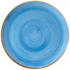 Churchill SCFSEV101 Stonecast Cornflower Blue Coupe Plate 26cm