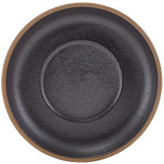 GenWare Kava Black Stoneware Saucer 16cm/6" (Pack of 6)