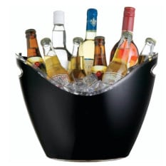 Black Acrylic Drinks Pail and Chiller