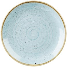 Churchill Stonecast Duck Egg Blue Coupe Plate 21.7cm/8.5" (Pack of 12)