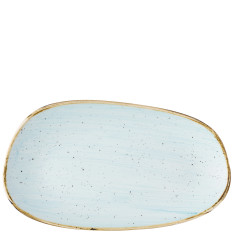 Churchill Stonecast Duck Egg Opal Organic Oblong Platter 26 x 15cm (Pack of 12)