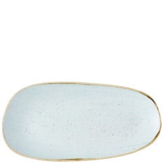 Churchill Stonecast Duck Egg Opal Organic Oblong Platter 30 x 15cm (Pack of 12)