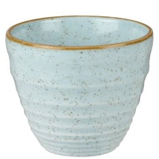 Churchill Stonecast Duck Egg Blue Ripple Chip Mug 9.5cm/3.69" 280ml/9.85oz - Front