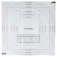 KitchenCraft Measure & Roll Icing Mat 50 x 50cm/19.6" x 19.6"