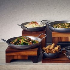 GenWare Vintage Steel Deep Paella Pan 28cm/11" (Pack of 6)
