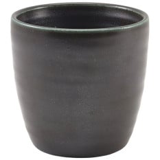 Terra Porcelain Black Chip Cup 8.7cm/3.4" 320ml/10.82oz - Front