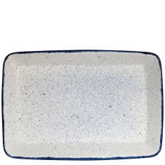 Churchill Stonecast Hints Indigo Blue Rectangle Baking Dish 25 x 38cm/9.81 x 14.94" 3.5L/123.18oz (Pack of 4)