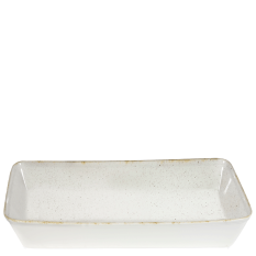 Churchill SHWHRLBD1 Stonecast Hints Barley White Rect Baking Tray 15x10x2.5"