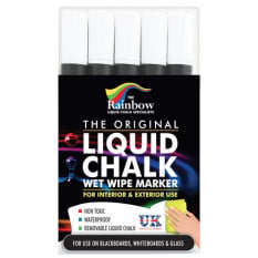 Liquid Chalk Markers - Medium 5mm White (Pack of 5)