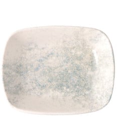 Pioli Smoky Matte Blue Deep Rectangular Plate 21cm/8" (Pack of 6)