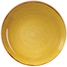 Churchill Stonecast Mustard Yellow Evolve Coupe Bowl 18.2cm/7.13" (Pack of 12)