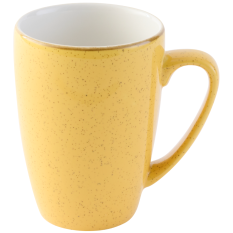 Churchill Stonecast Mustard Seed Yellow Profile Mug 340ml/12oz (Pack of 12)