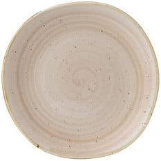 Stonecast Nutmeg Cream Organic Round Plate 26.4cm