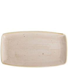 Stonecast Nutmeg Cream Oblong Plate 35x18.5cm