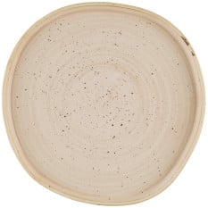 Churchill Stonecast Nutmeg Cream Organic Walled Plate 25.5cm/10" (Pack of 6)