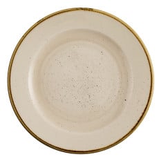 Churchill Stonecast Nutmeg Cream Profile Plate 21cm/8.3" (Pack of 12)