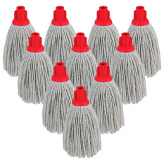 Socket Mop Heads 300g 10oz Red (Bulk Pack of 10)