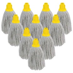 Socket Mop Heads 300g 10oz Yellow (Bulk Pack of 10)