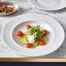 Incise Porcelain Solara Winged Pasta Bowl 28.5cm/11" (Pack of 6)