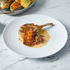 Incise Porcelain Solara Coupe Plate 28cm/11" (Pack of 4)