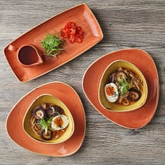 Churchill Stonecast Spiced Orange Coupe Plate 16 x 19.2cm/6.25 x 7.5" (Pack of 12)