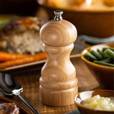 Light Wood Salt/Pepper Grinder 13cm/5" (Pack of 6)