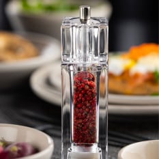 Acrylic Square Salt/Pepper Grinder 16.5cm/6.5" (Pack of 6)