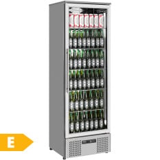 Sterling Pro Upright Stainless Steel Back Bar Bottle Cooler Beer Fridge Single Door 293 Litre