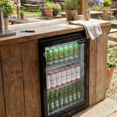 Sterling Pro Outdoor Back Bar Bottle Cooler Beer Fridge Single Door 134 Litre