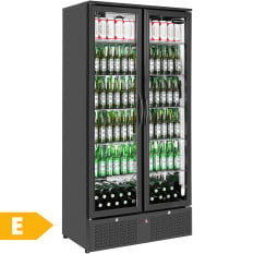 Sterling Pro Upright Back Bar Bottle Cooler Beer Fridge Double Door 458 Litre