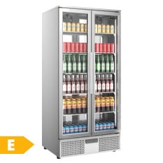 Sterling Pro SP220-STS Double Door S/S Upright Bottle Cooler 458L