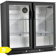 Sterling Pro Back Bar Bottle Cooler Beer Fridge Double Door 228 Litre