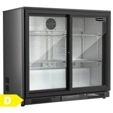 Sterling Pro SP2HC-LOW-BS Sliding Double Door Low Bottle Cooler 225L