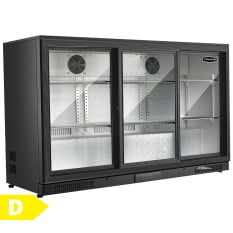 Sterling Pro SP3HC-LOW-BS Sliding Triple Door Low Bottle Cooler 318L