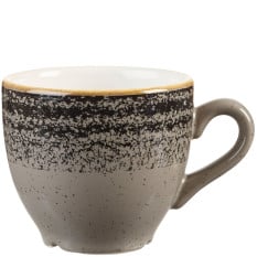 Churchill Studio Prints Homespun Charcoal Black Espresso Cup 100ml/3.52oz (Pack of 12)