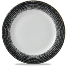 Studio Prints Homespun Charcoal Black Coupe Plate 26cm